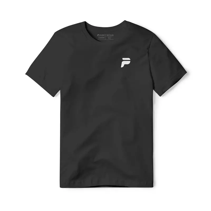 Priority Branded Cotton T-Shirt – Label Design 1
