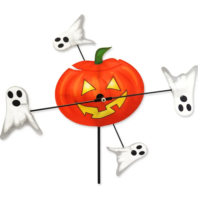 Pumpkin Whirligig Spinner – 10-Inch Animated Garden Accent 1