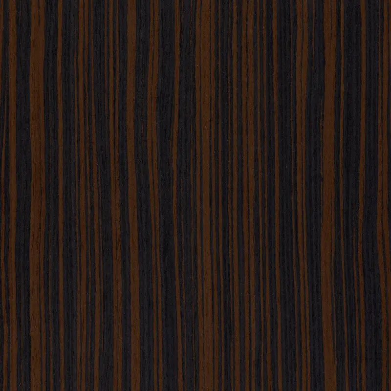 Purewood Quartered Macassar Ebony Engineered Veneer (Style #119) – Dramatic Zebra-Striped Dark Wood 1