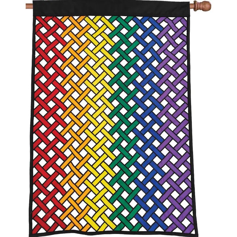 Rainbow Mesh Elite Oversized Lattice Flag 1