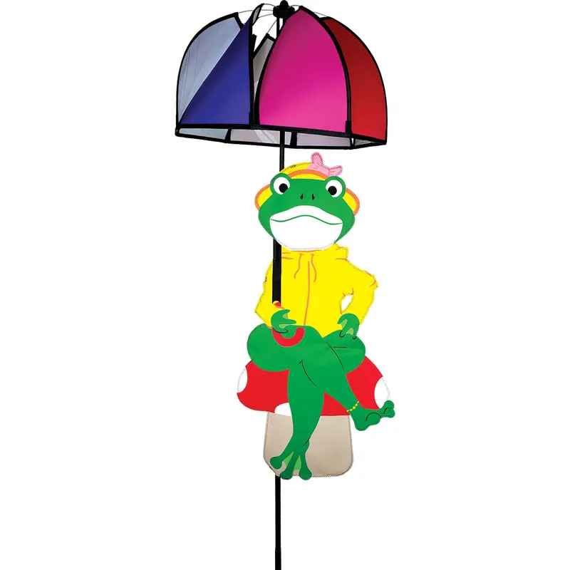 Raincoat Frog Umbrella Spinner For Garden Fun 1