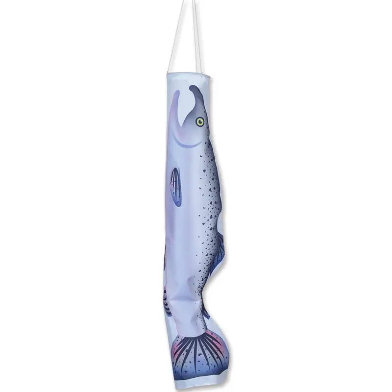 Salmon Koi-Style Windsock For Garden Use 1