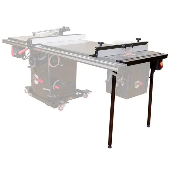 Sawstop 27-Inch In-Line Cast Iron Router Table For Pcs And Cns Models 1