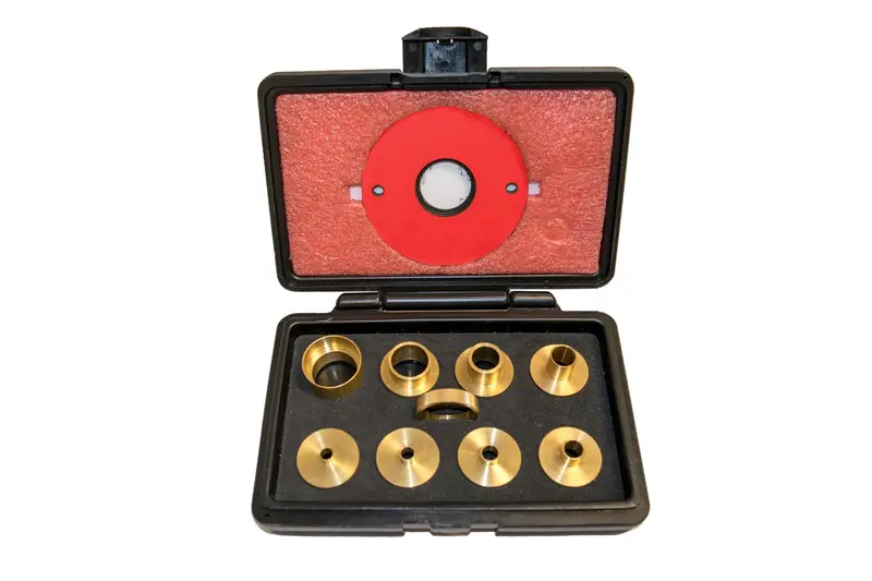 Sawstop 9-Piece Brass Precision Template Guide Collection 1