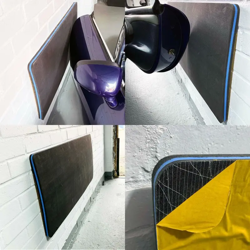 Self-Adhesive Triple-Layer Foam Wall & Garage Door Protector Mat – Diy Floor And Wall Protection 1