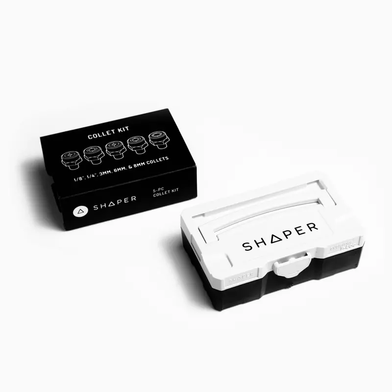 Shaper Tools Essential Collet Kit – 1/4" & 8 Mm Compatibility 1