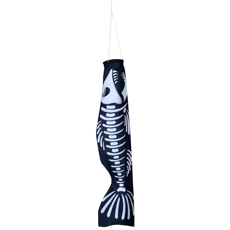 Skeleton Koi Windsock For Outdoor Decor 1
