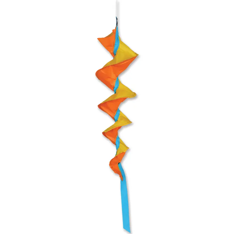 Small Yellow Fusilli Spinning Windsock – Soundwinds 1