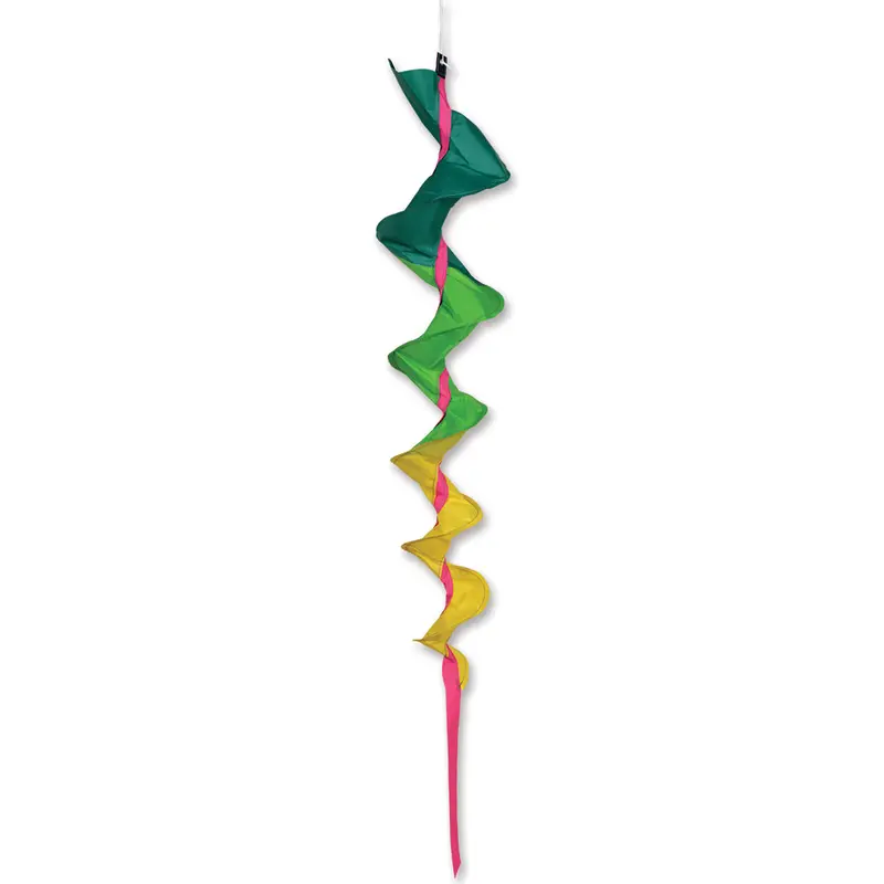 Soundwinds Green Medium Spinning Fusilli Windsock 1