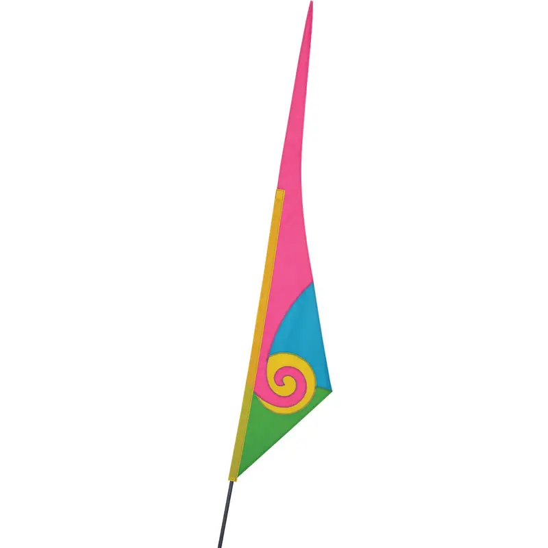 Soundwinds Jewel-Tone Spiral Recumbent Bike Flag 1