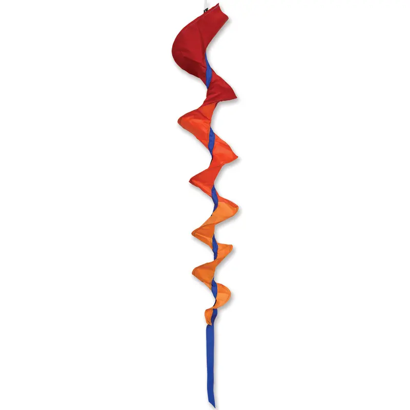 Soundwinds Orange Medium Spinning Fusilli Windsock 1