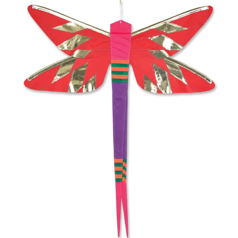 Soundwinds Red Damselfly Hanging Banner 1