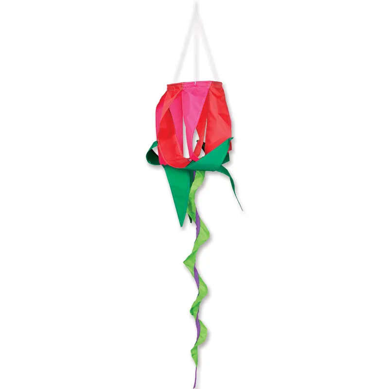Soundwinds Red Rose Rotating Windsock 1