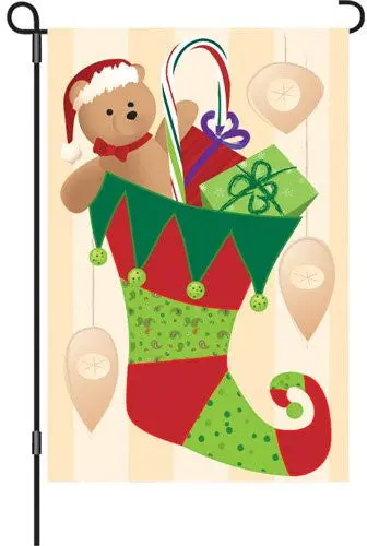 Stocking Stuffer Holiday Flag – 12-Inch Festive Indoor Or Porch Display 1