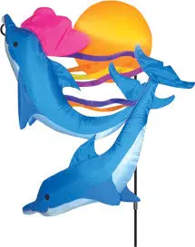 Sunset Dolphin Garden Charm 1