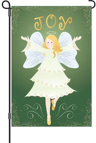 Tidings Of Joy Christmas Flag – 12-Inch Traditional Holiday Banner 1