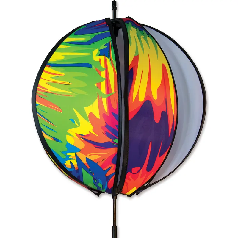 Tie-Dye Pattern 15-Inch Spinning Ball Ornament 1