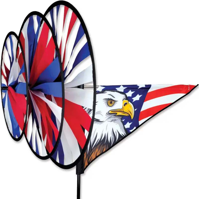 Triple-Eagle Spinning Wind Sculpture 1
