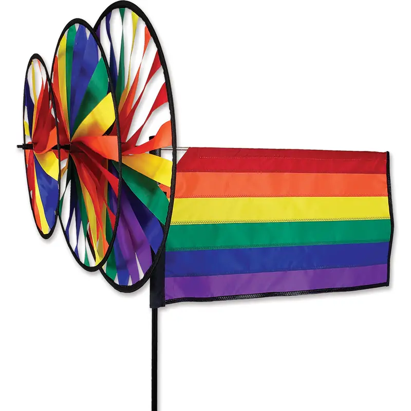 Triple Spinner – Rainbow Pride Flag Design 1