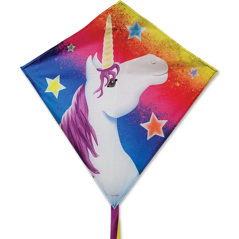 Unicorn And Lucky Stars 25-Inch Diamond Kite 1