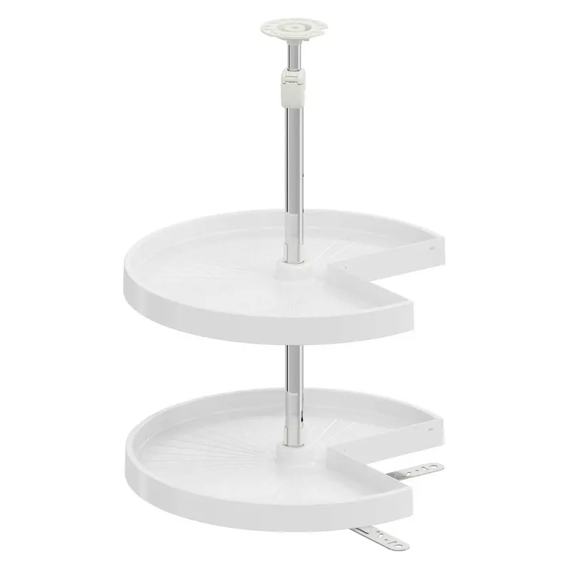 Vauth Sagel Cor® Susan White Pie-Cut Lazy Susan – Two-Tier Rotating Shelf 1