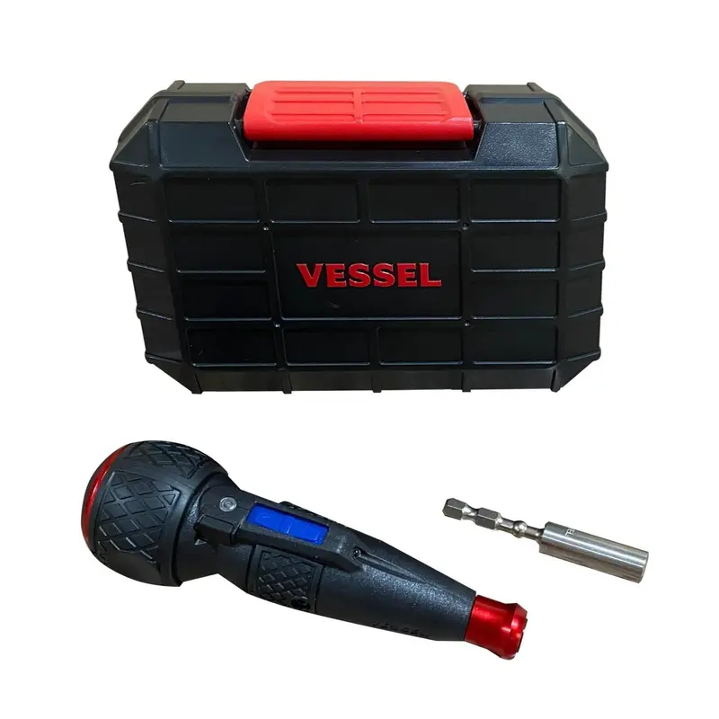 Vessel Ball-Grip Rechargeable Screwdriver (220Usb) With 25-Piece Bit Set 1