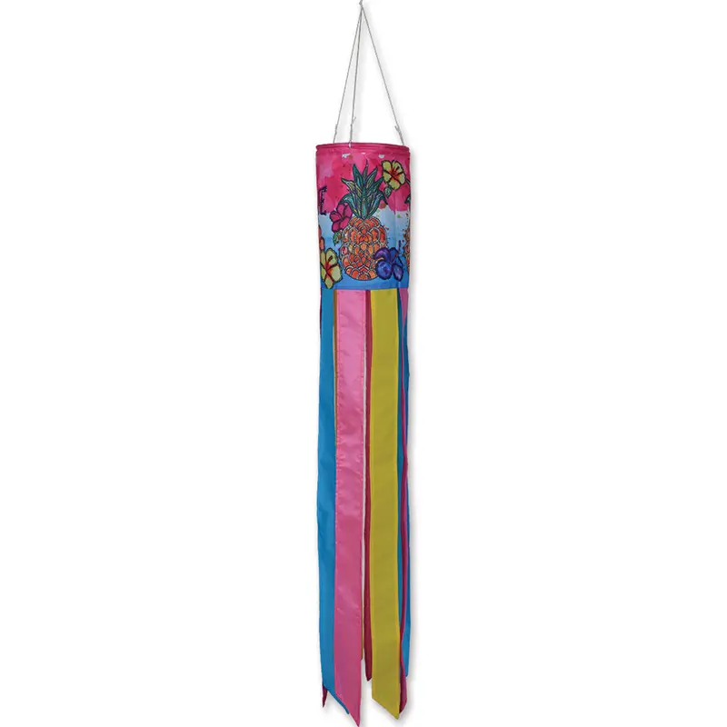 Welcome Pineapple Windsock – Tropical Outdoor Accent 1