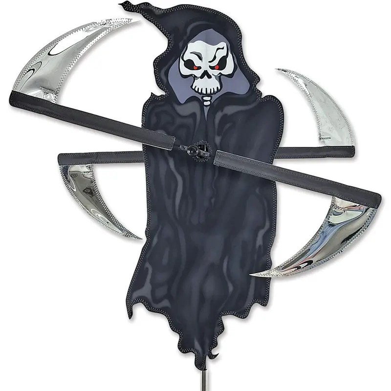 Whirligig Spinner Featuring Grim Reaper Art 1