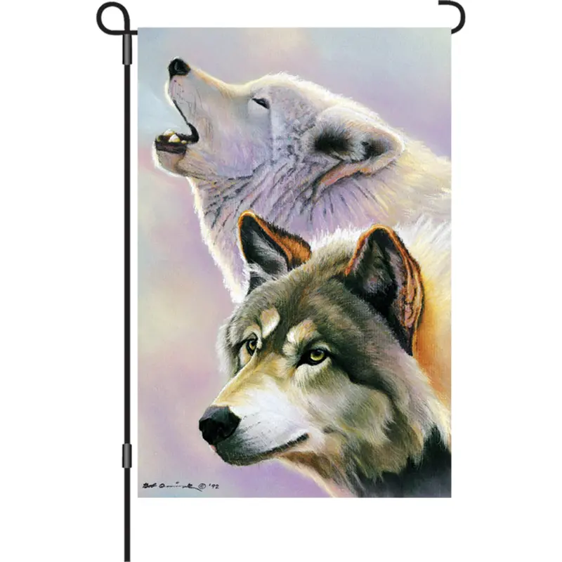 Wolves Are Forever Garden Flag – 12-Inch Nature-Inspired Mini Banner 1