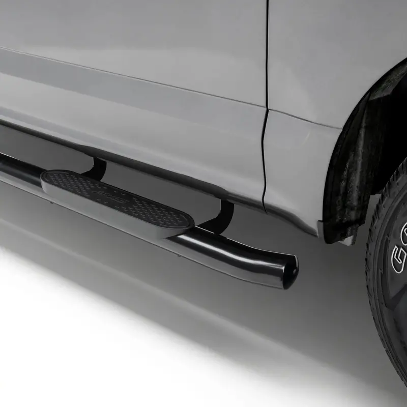 Aries S229042 4-Inch Oval Black Steel Nerf Bars – Custom Fit For Select Nissan Titan And Xd Models 1