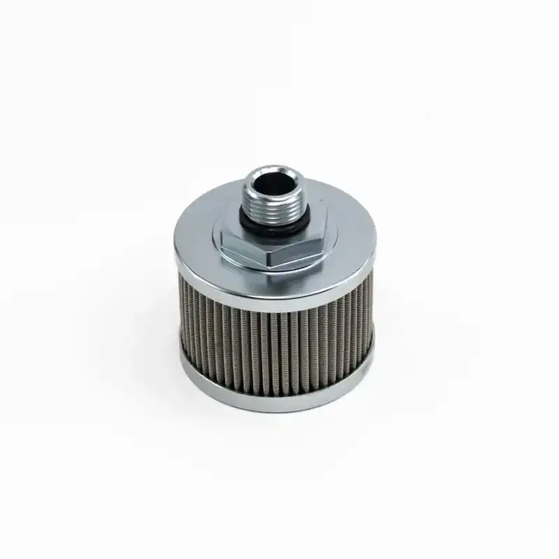 Deatschwerks 8An Stainless Steel Fuel Pump Pre-Filter – 100-Micron Universal Fit 1