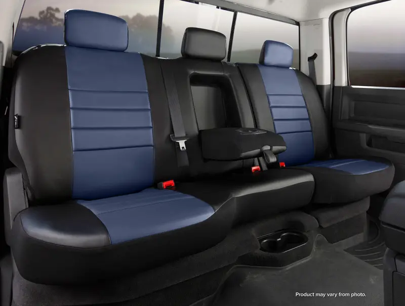 Fia Sl60 Series Simulated Leather Rear Seat Covers – Blue Finish, Custom Fit, Model Sl62-52 1