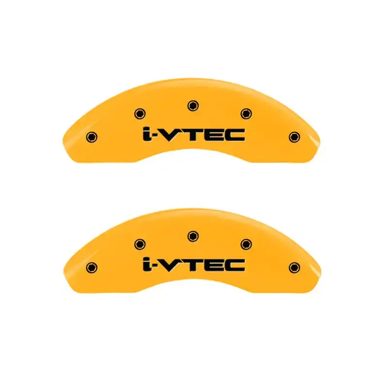 Mgp Engraved Caliper Covers – Yellow Finish With Black Accent, Full Axle Set 1
