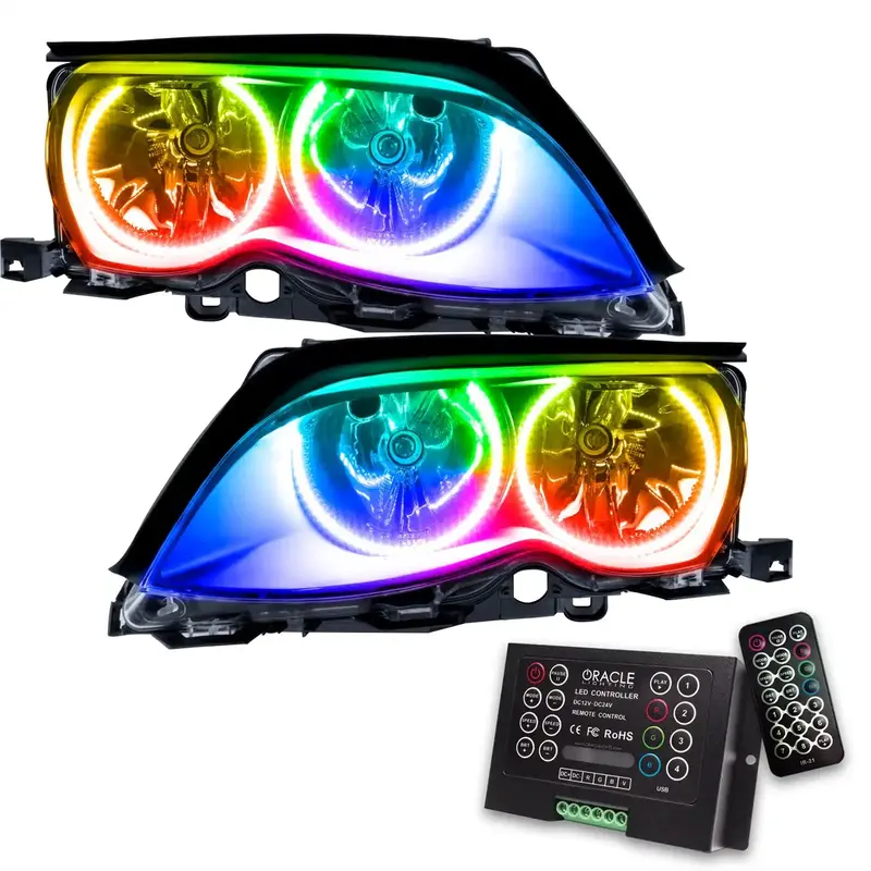 Oracle Lighting 7104-333 Colorshift 2.0 Smd Headlights – Black Bezel Design 1