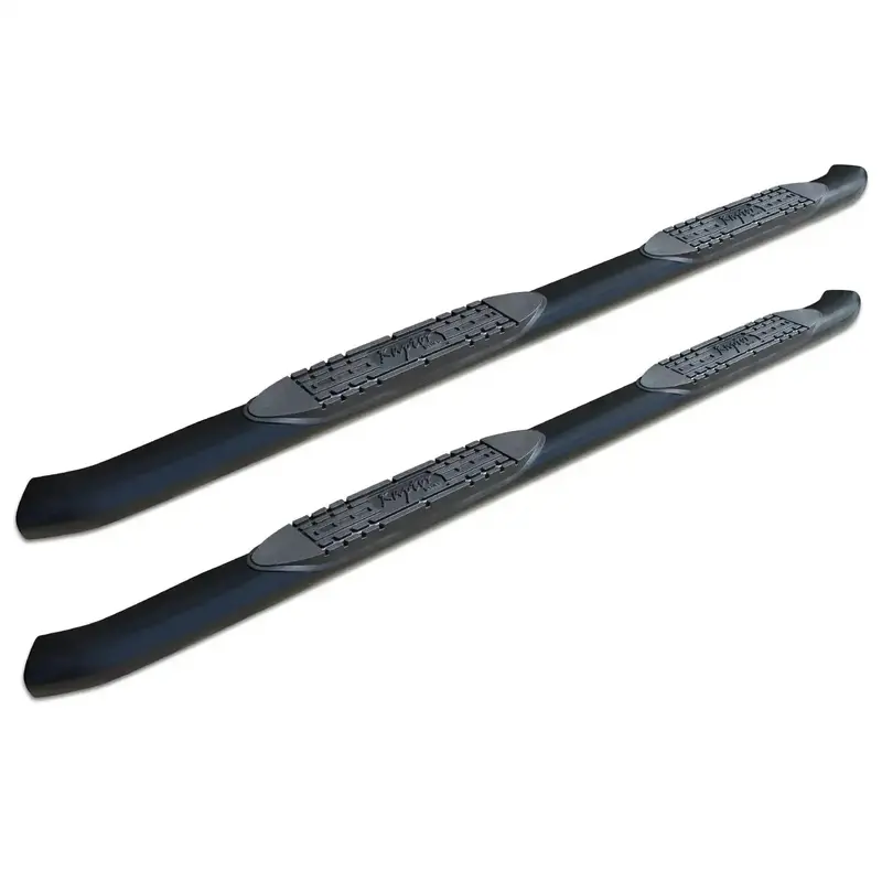 Raptor Series Curved Oval Step Bars – 4-Inch Black E-Coated Steel, Fits Chevy/Gmc 1500 & 2500/3500 Hd Crew Cabs (2000–2019) 1
