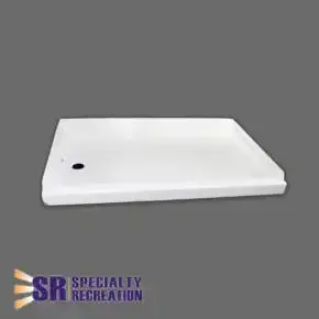 S. Recreation White Shower Pan – 24 X 40 Inch Standard Size 1