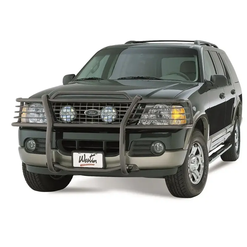 Westin Signature 3 Dual-Pad Round Step Bar – Black Steel Construction With Mounting Kit 1